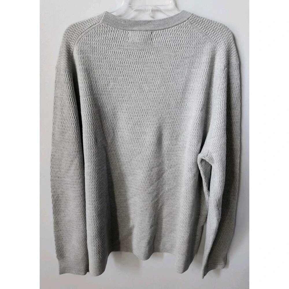 Men’s Long Sleeve BR Thermal Sweater Merino Extra Fine Wool Sz XXL Banana Rep.